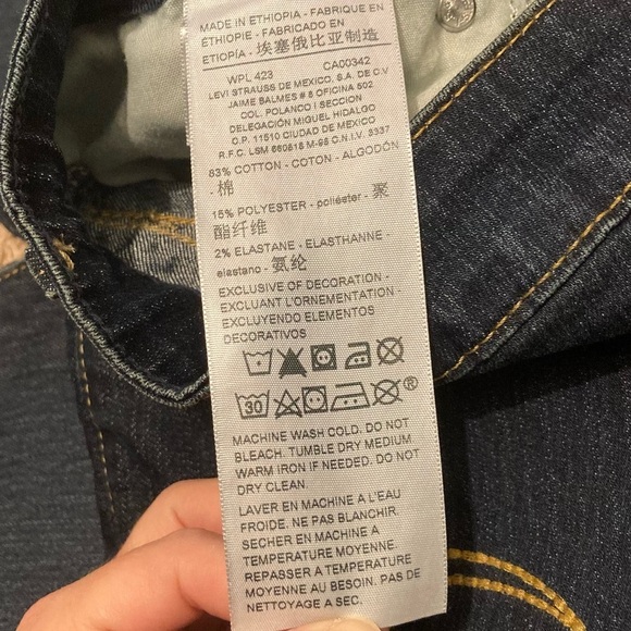 Signature Levi Strauss Women’s 16S Mid Rise Modern Boot Cut Dark Stretch Denim - Picture 9 of 9